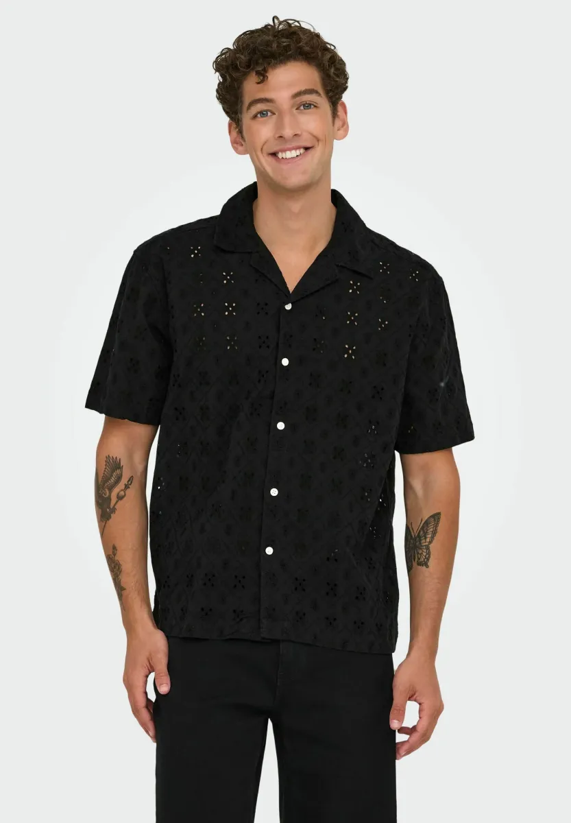ONSARON LOOSE FIT RESORT - Hemd - jet black