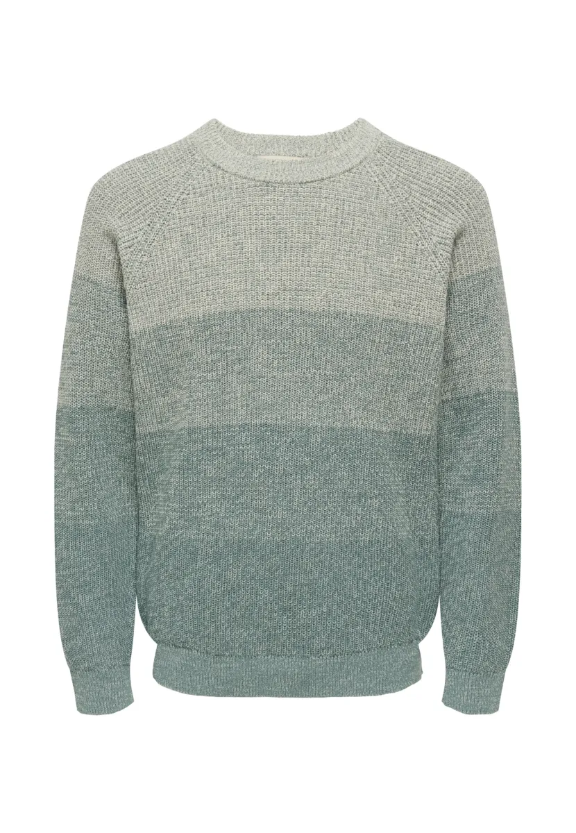 ONSBIRK RLX LS RAGLAN CAMP - Strickpullover - grau