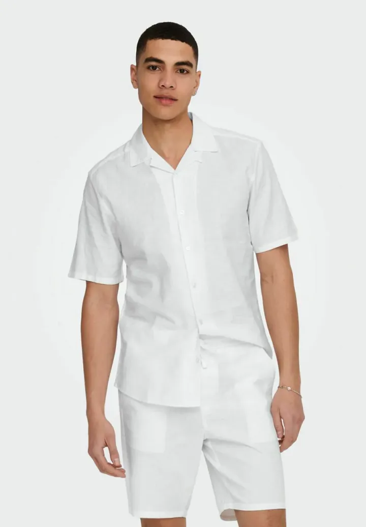 ONSCAIDEN LIFE SOLID RESORT - Hemd - white