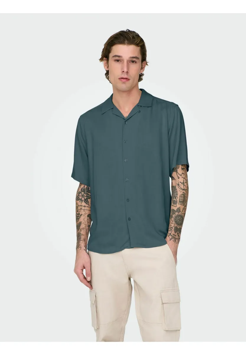 ONSDASH LIFE SOLID SHIRT - Hemd - stormy weather