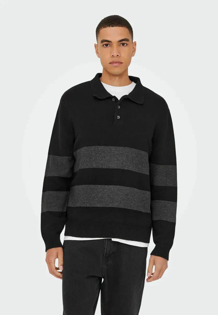 ONSHOPE - Strickpullover - black