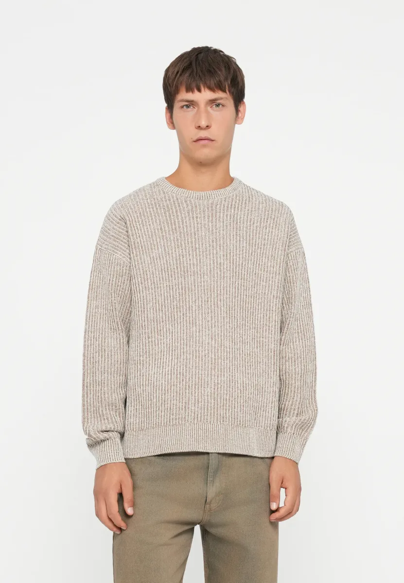 ONSJOE CREW - Strickpullover - cloud dancer