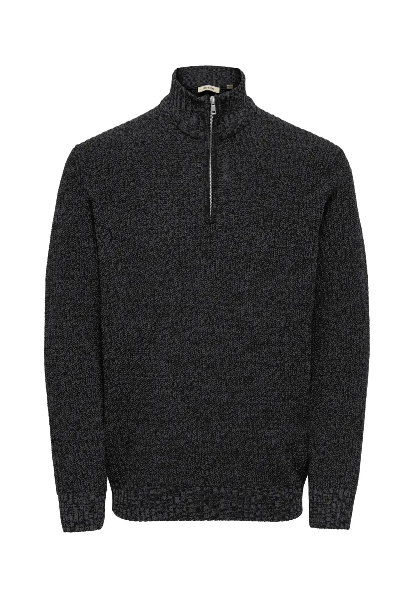 ONSJOIN REG LS HIGH NECK  - Strickpullover - schwarz