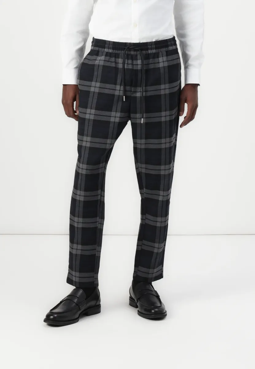 ONSLINUS CHECK PANT - Stoffhose - dark navy