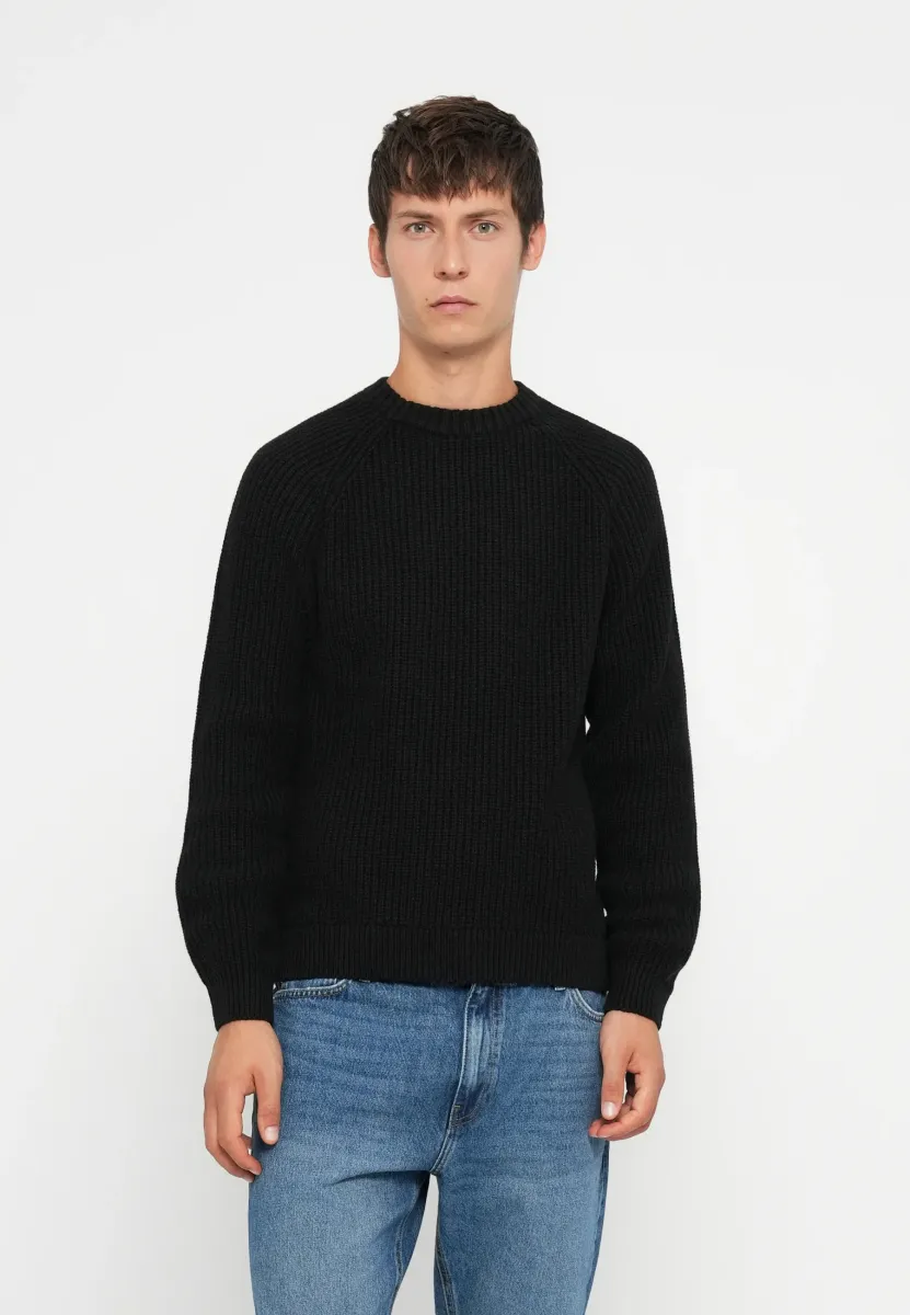 ONSLITUS CREW - Strickpullover - black
