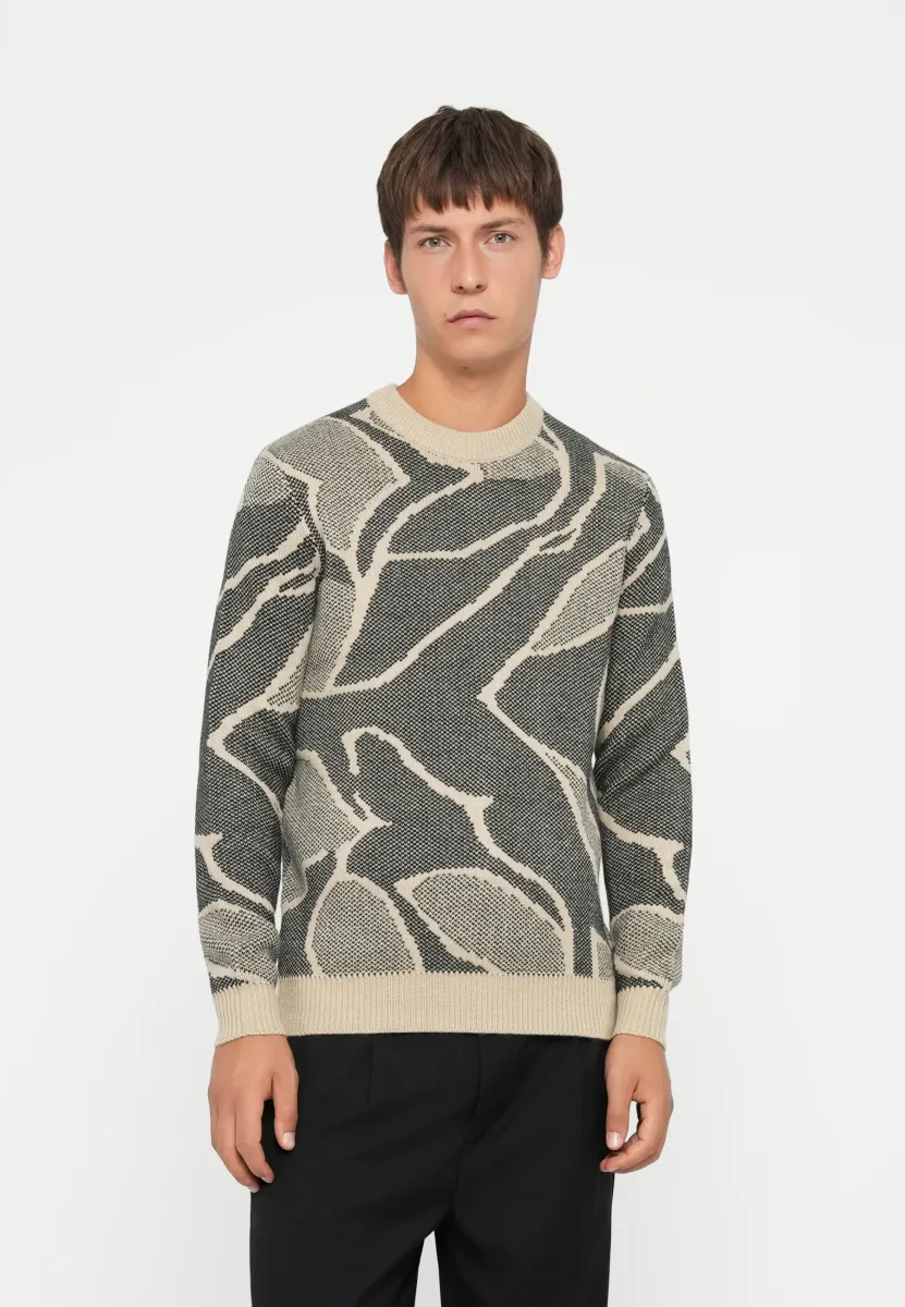 ONSLONG CREW - Strickpullover - silver lining