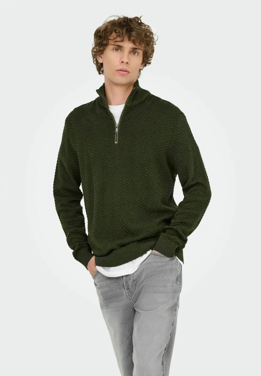 ONSMACE - Strickpullover - olive night