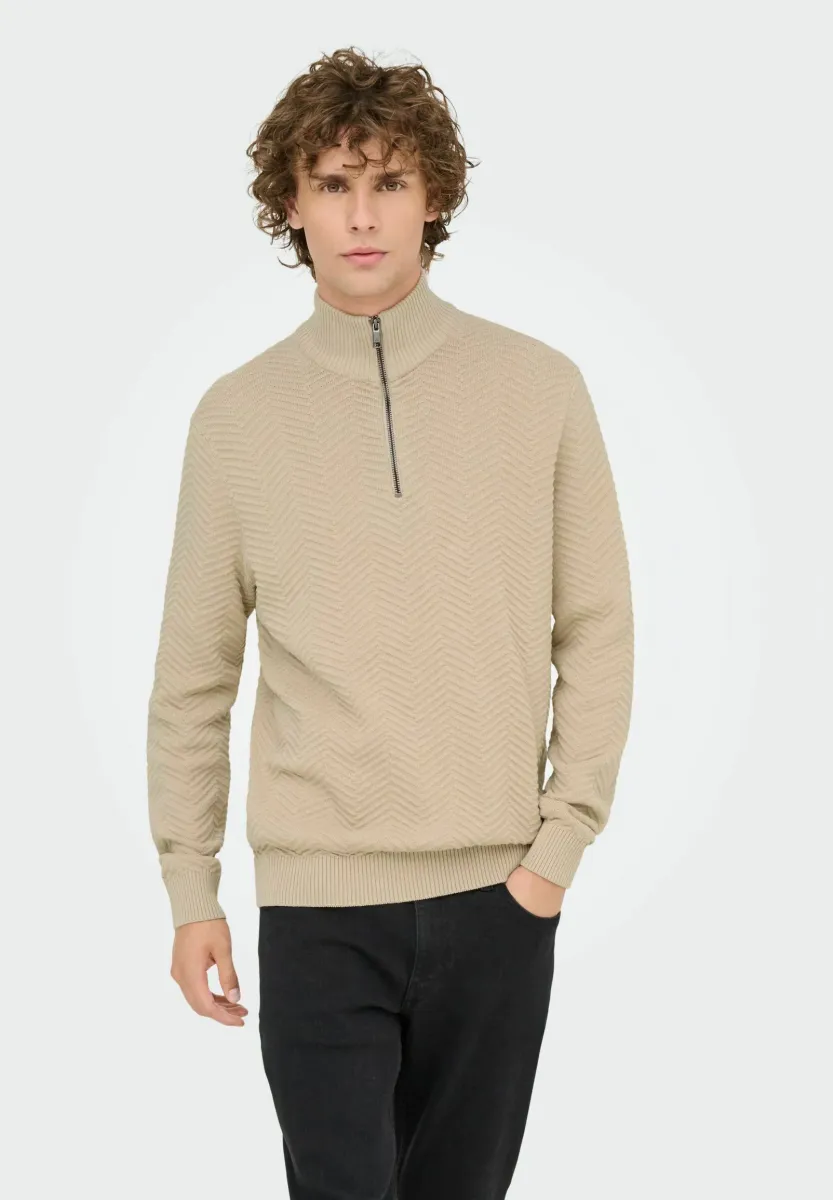 ONSMACE - Strickpullover - silver lining
