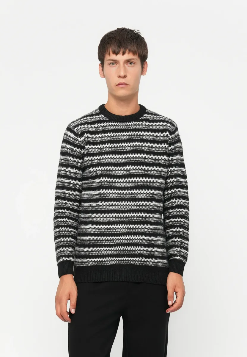 ONSMING LIFE CREW NECK - Strickpullover - black