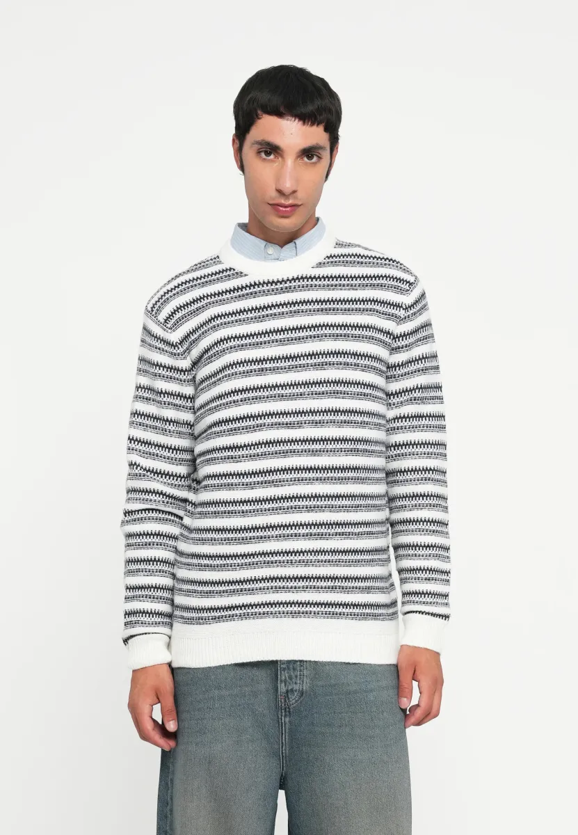 ONSMING LIFE CREW NECK - Strickpullover - cloud dancer