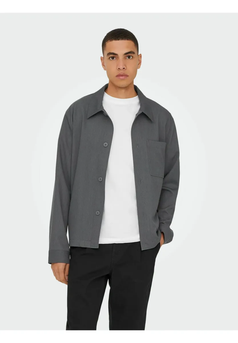 ONSMIRO - Hemd - dark grey melange