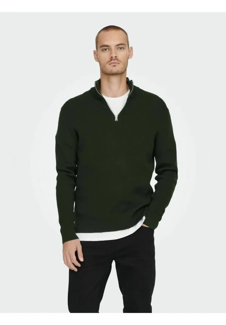 ONSPHIL HALF ZIP  - Strickpullover - rosin