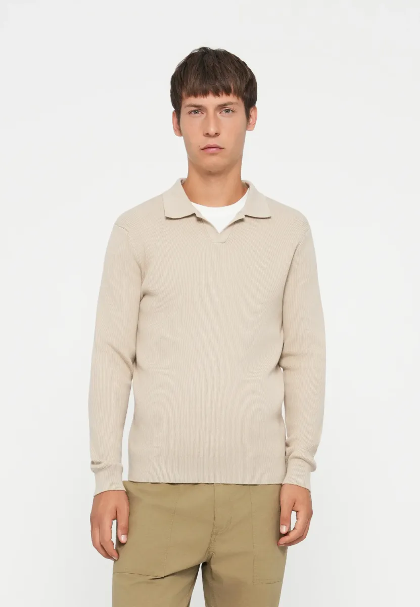 ONSPHIL SPLIT NECK - Strickpullover - silver lining