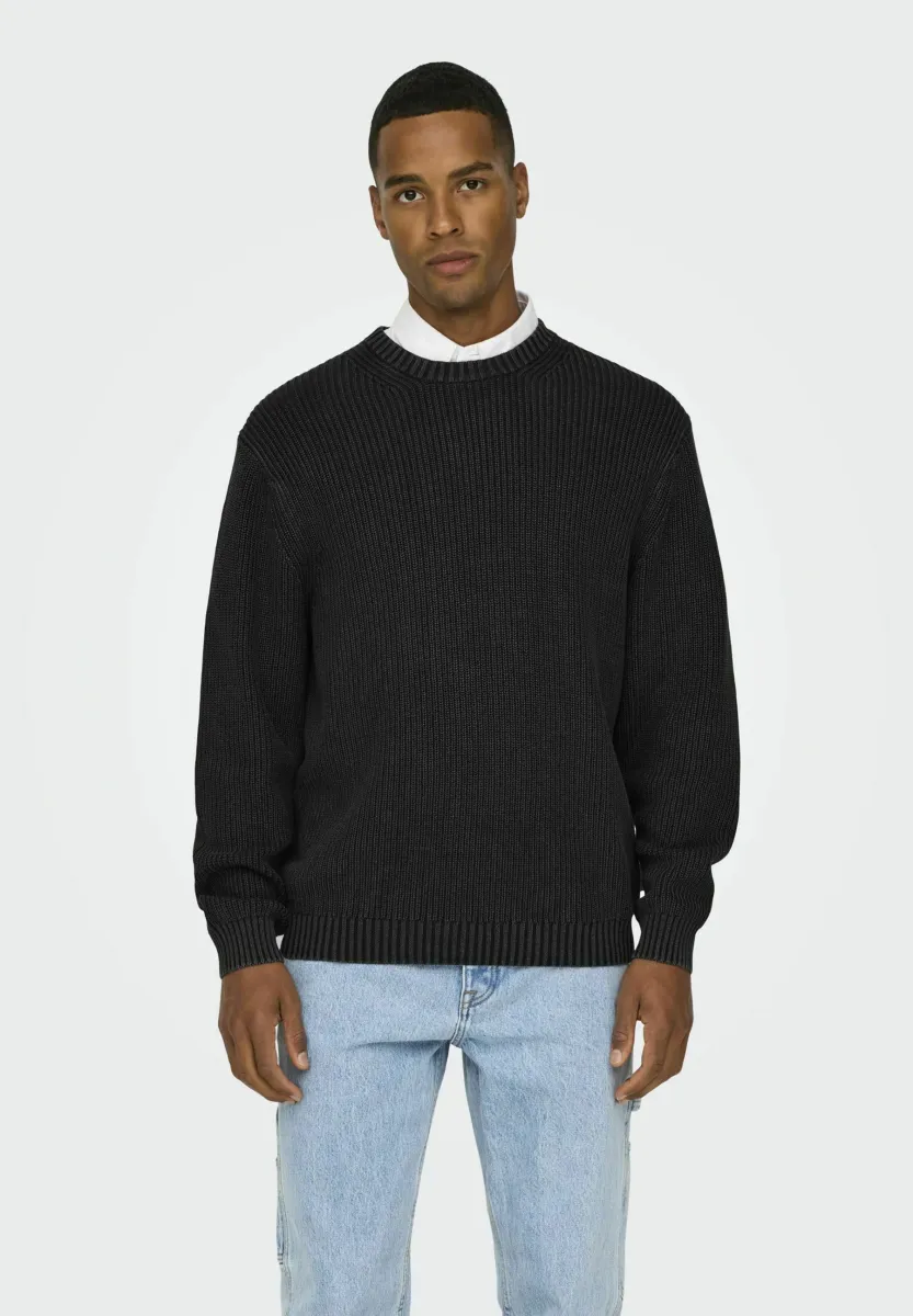 ONSROSU REGULAR FIT - Strickpullover - black