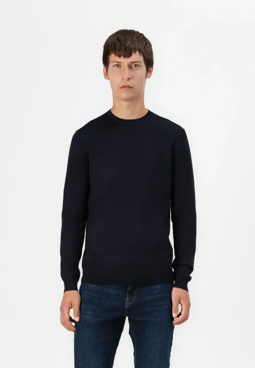 ONSWYLER LIFE CREW - Strickpullover - dunkelblau