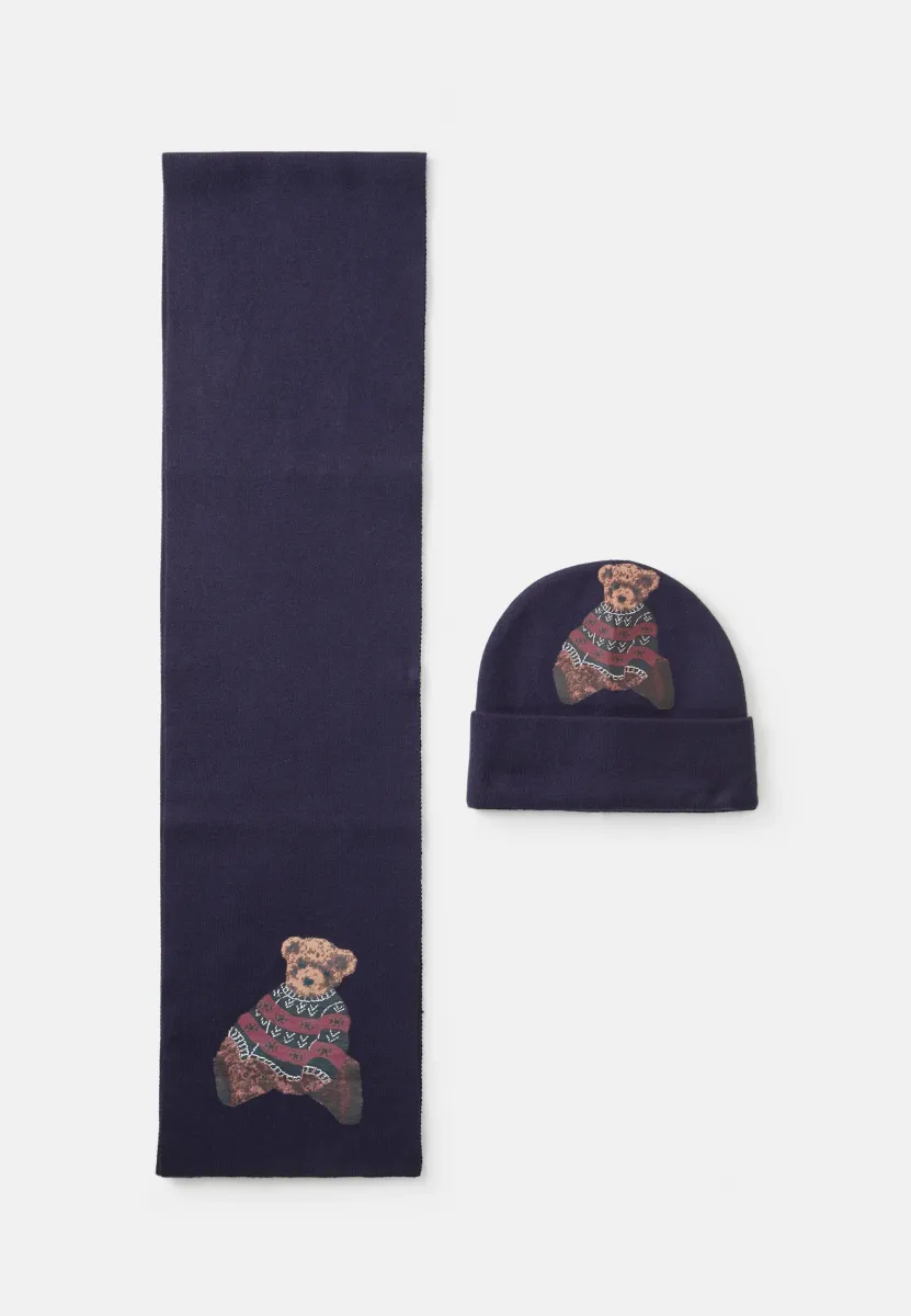 ONSXAS BOX SCARF BEANIE UNISEX SET - Mütze - dark navy