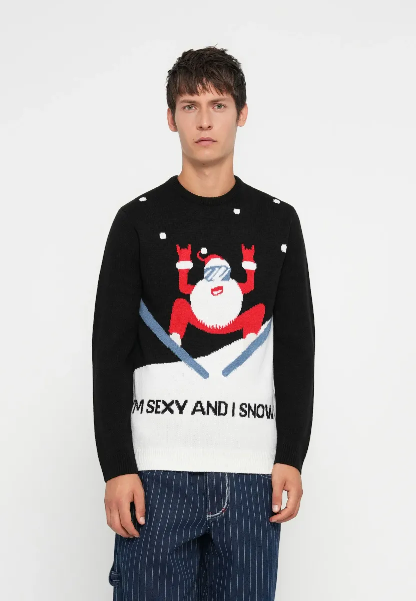 ONSXMAS PLACEMENT CREW - Strickpullover - black