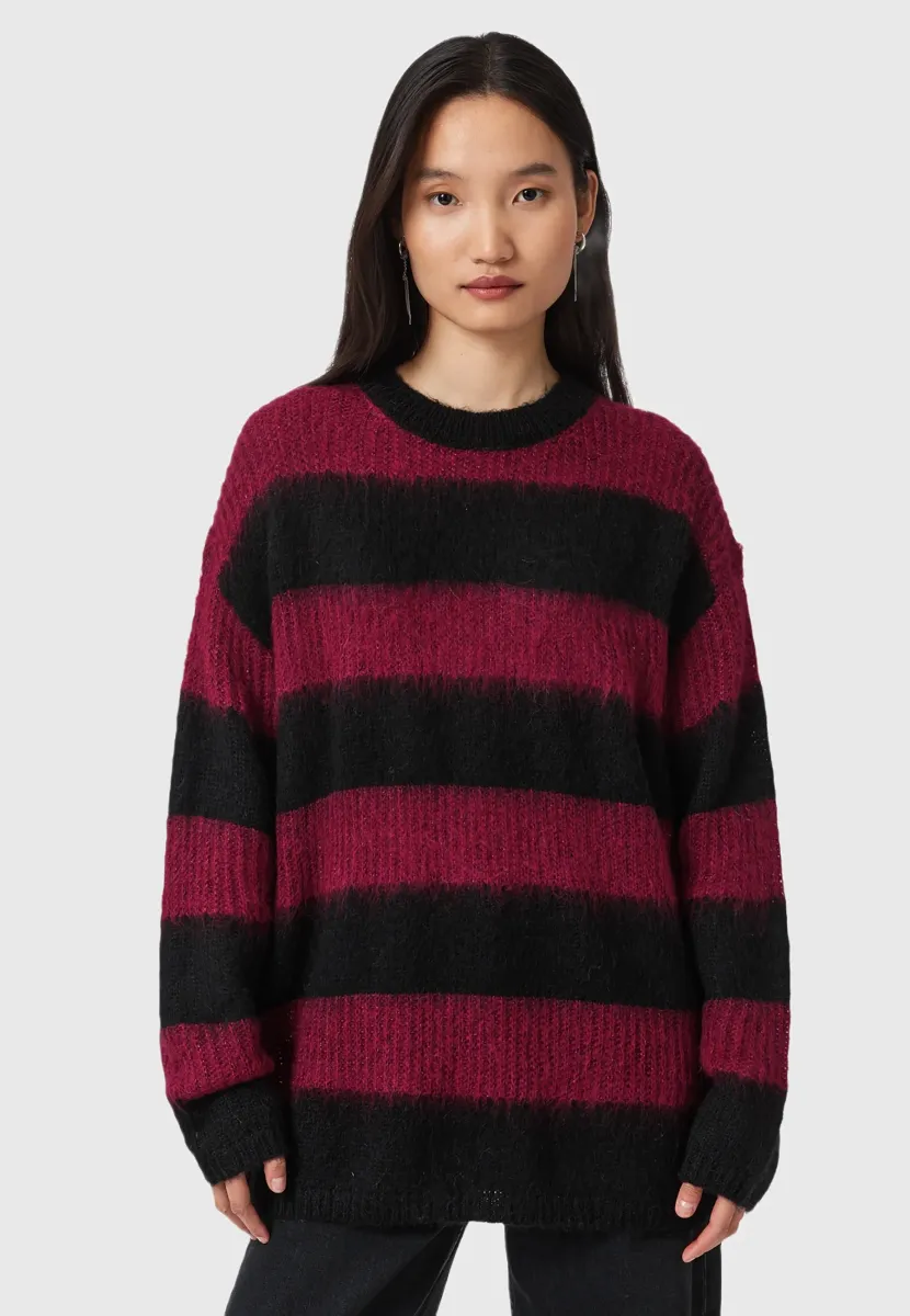 ONYX - Strickpullover - black/red