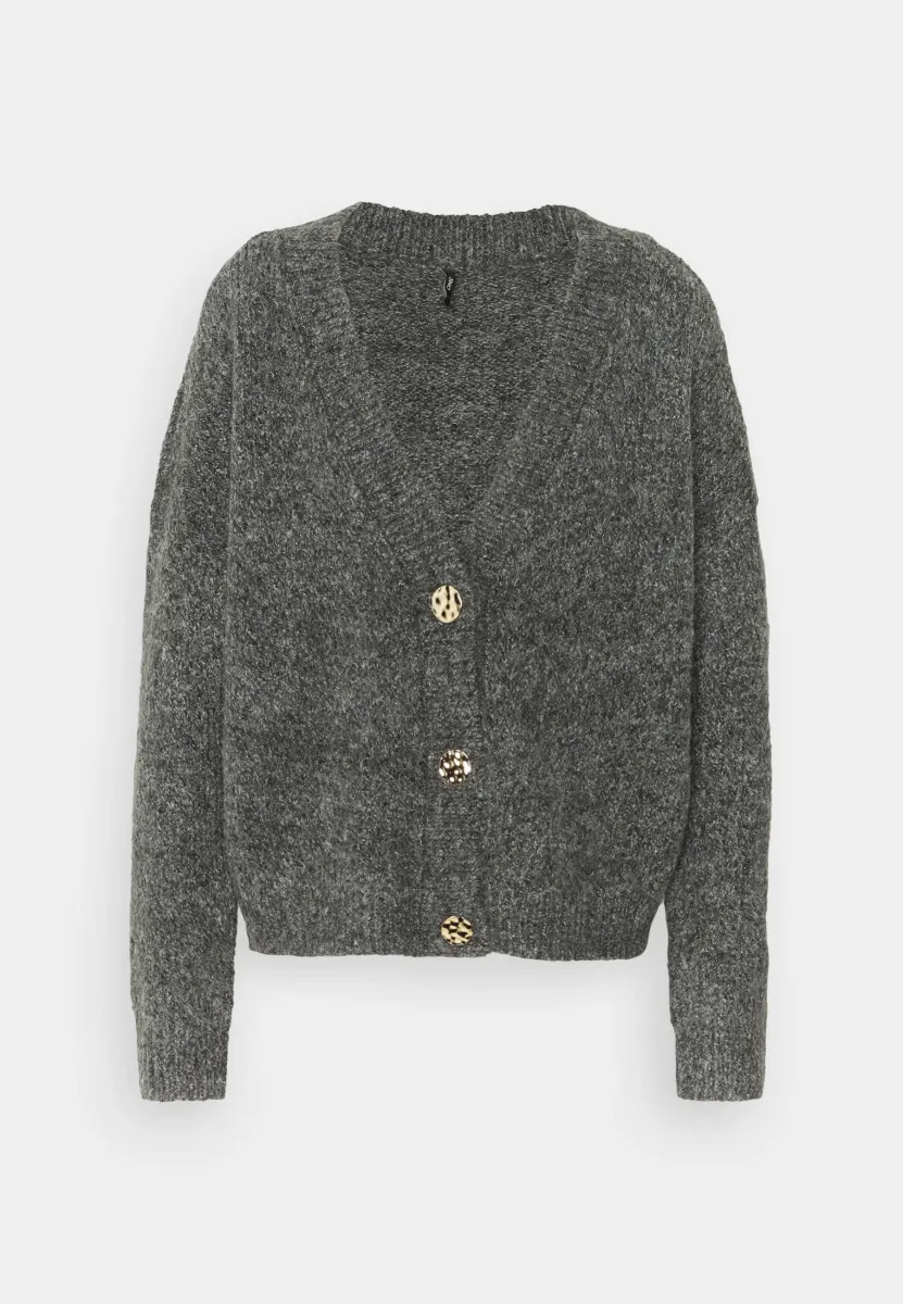 ONYZOEY CARDIGAN - Strickjacke - dark grey melange