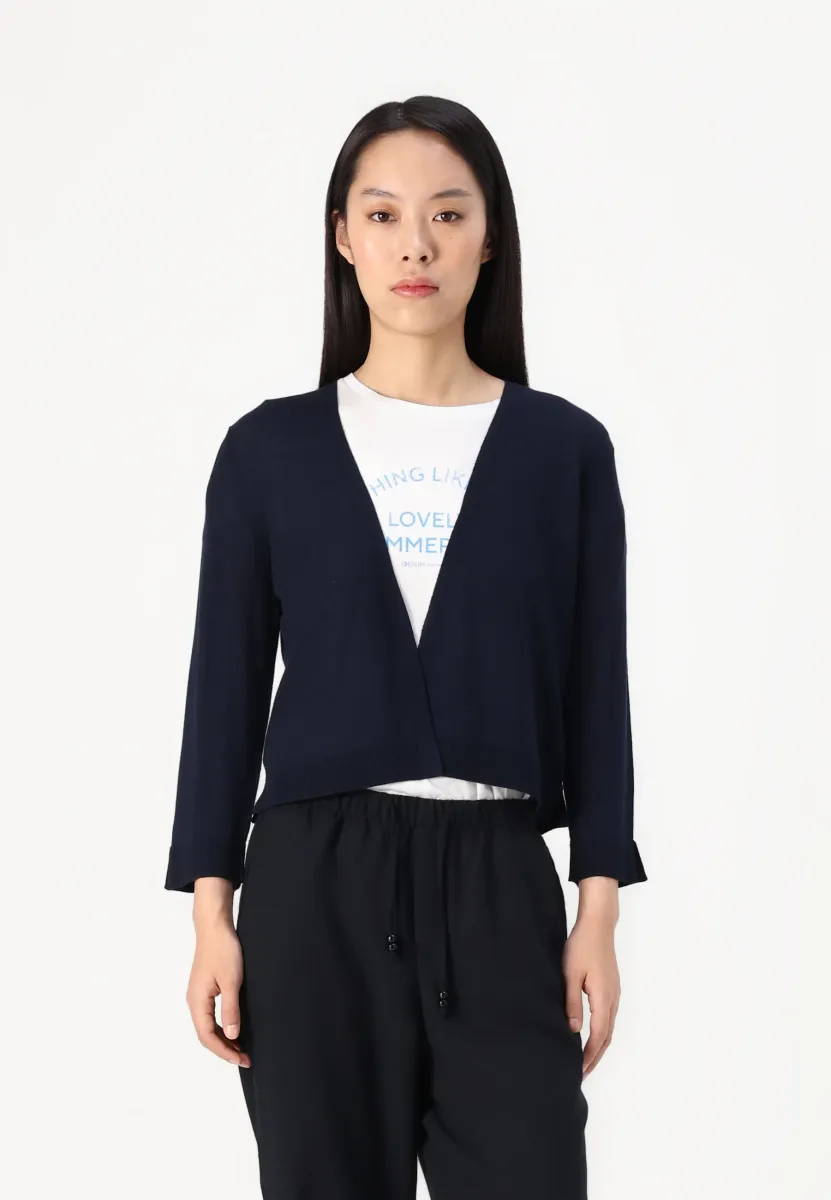 OPEN CARDIGAN - Strickjacke - sky captain blue
