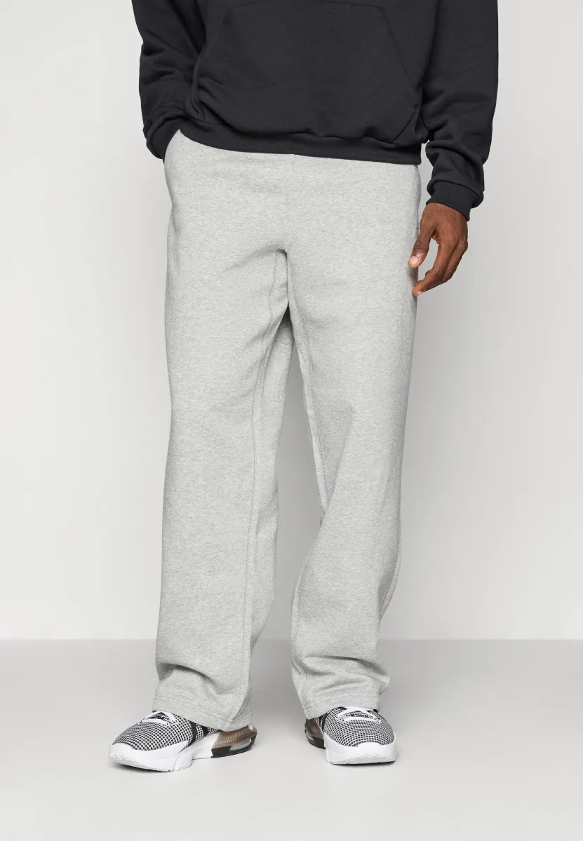 OPEN HEM PANT - Jogginghose - dark grey heather/black