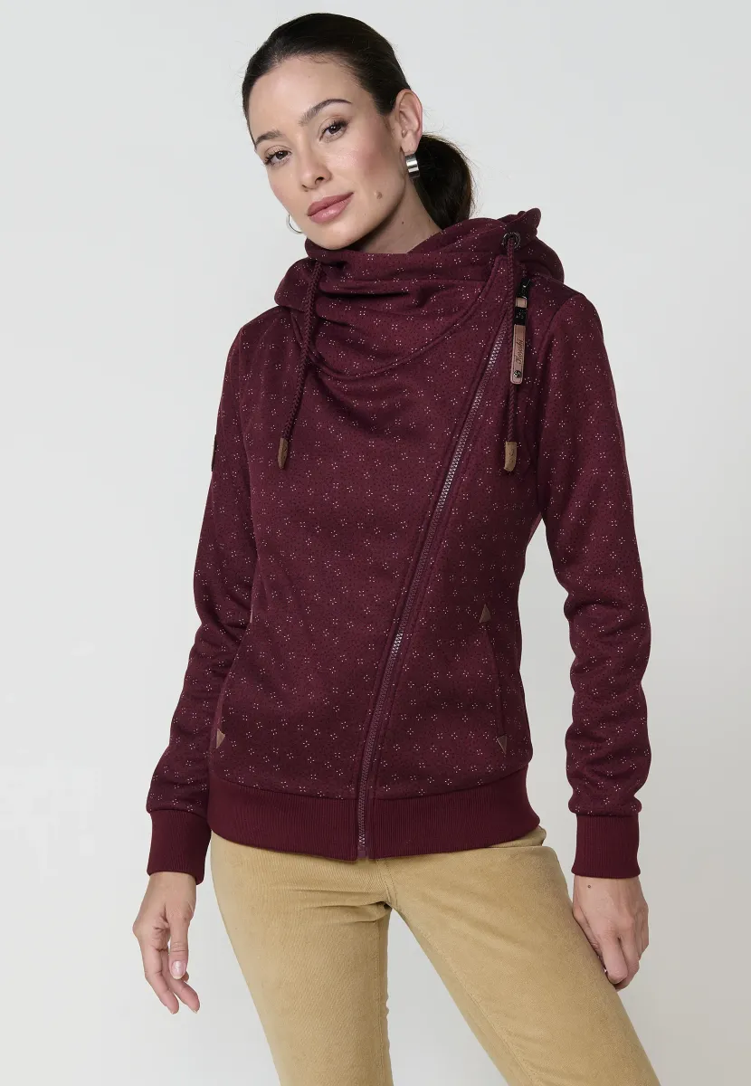 OPEN HOODIE - Sweatjacke - granate   maroon