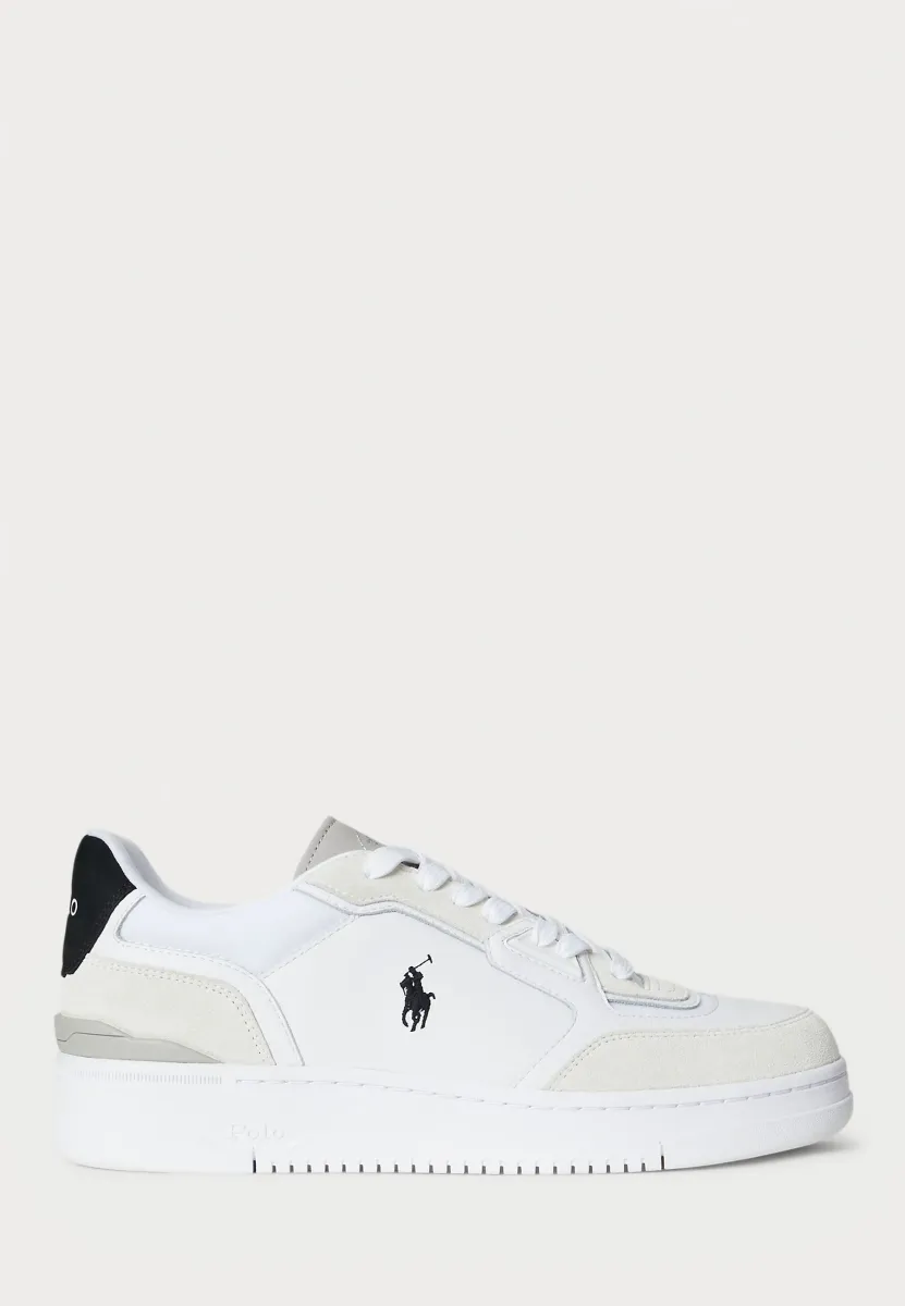 OPEN MASTERS SUEDE-PANELED SNEAKER UNISEX - Sneaker low - white/black