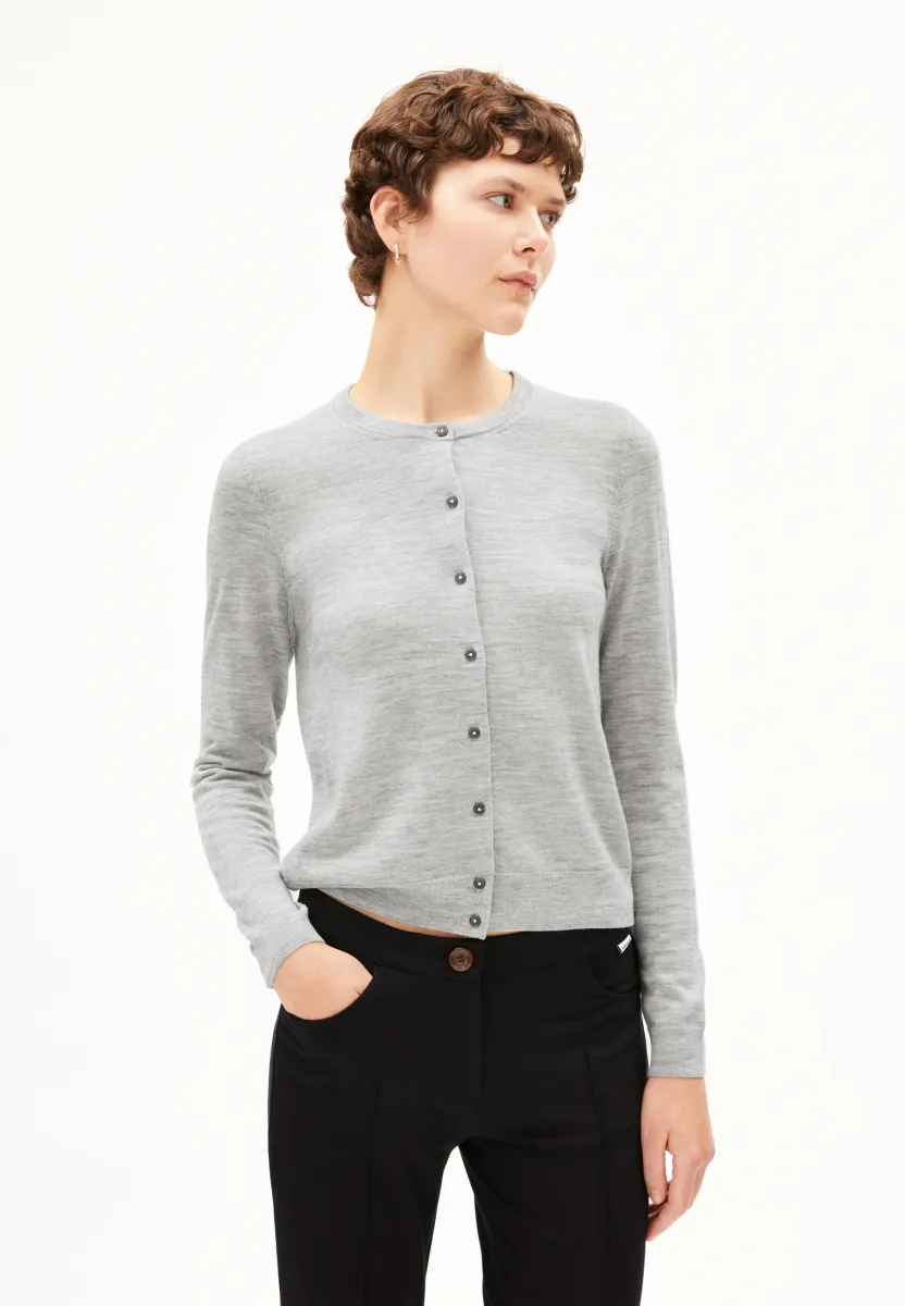 OPHALIAA - Strickjacke - light grey melange