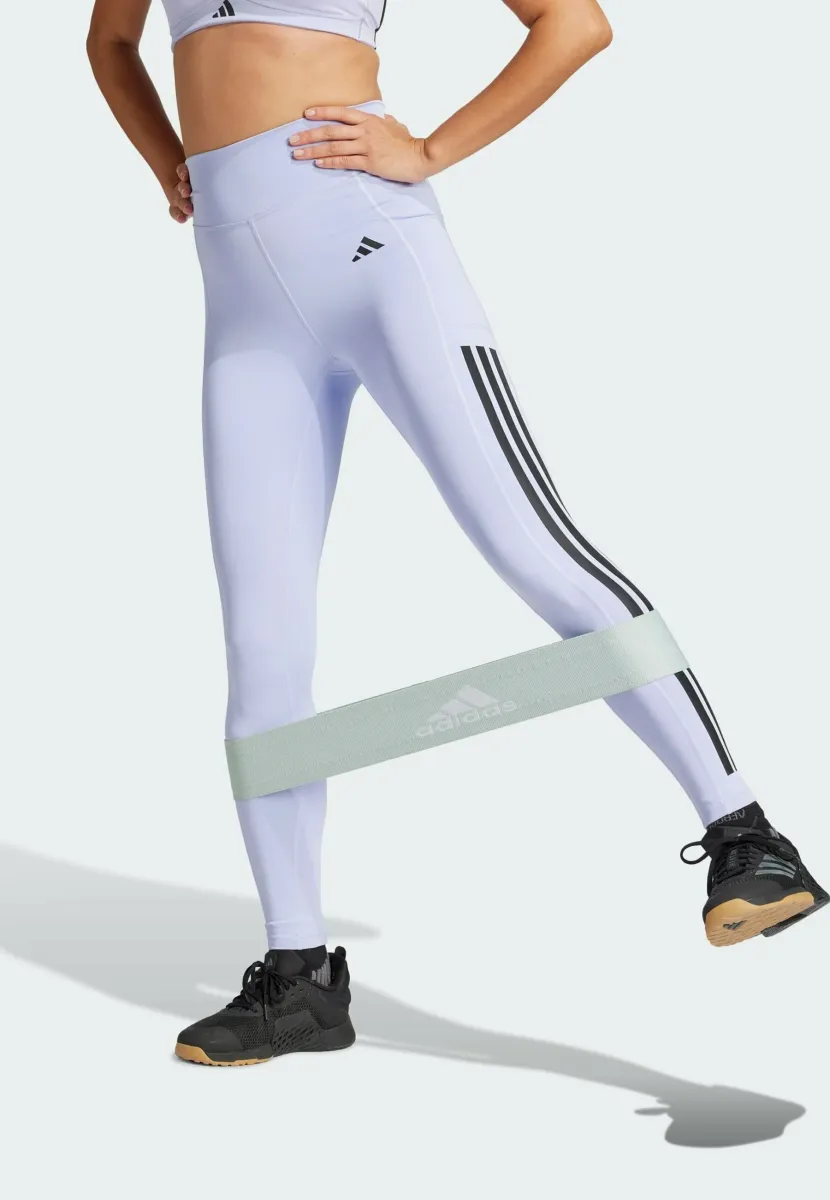 OPTIME 3-STRIPES FULL LENGTH - Tights - violet tone