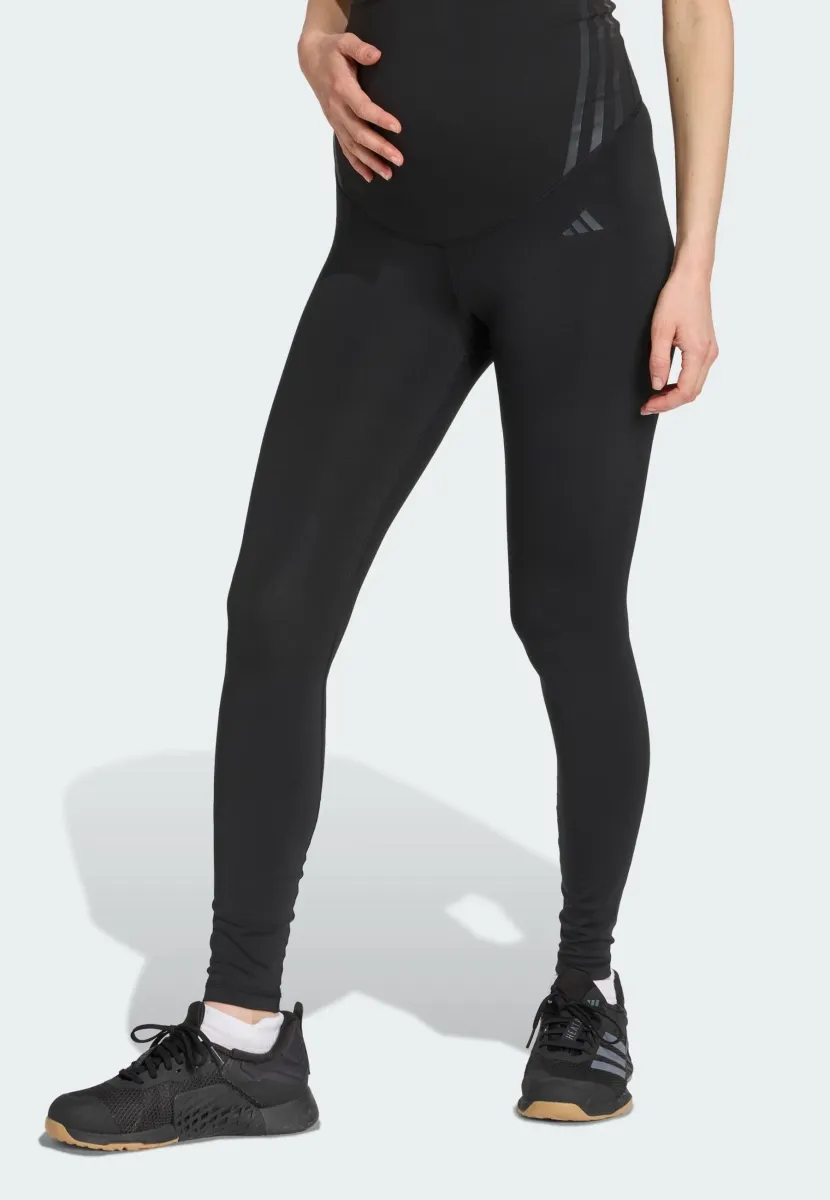 OPTIME ESSENTIALS MATERNITY - Tights - black/carbon