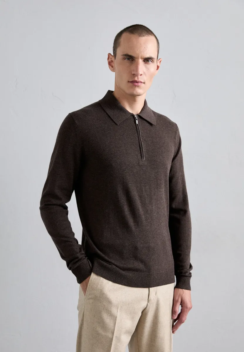 ORBIT - Strickpullover - coffee