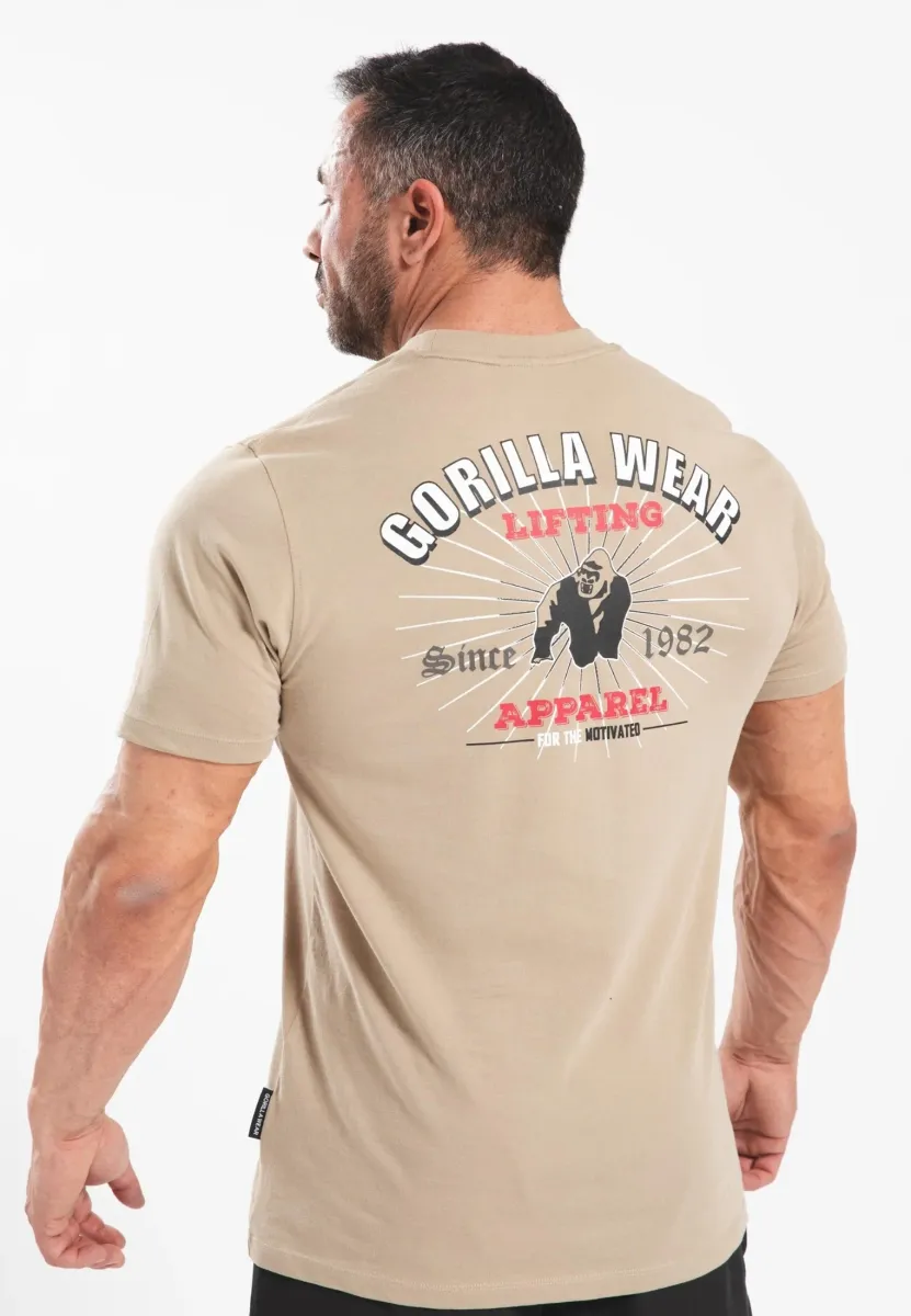 OREGON - Sport T-Shirt - beige