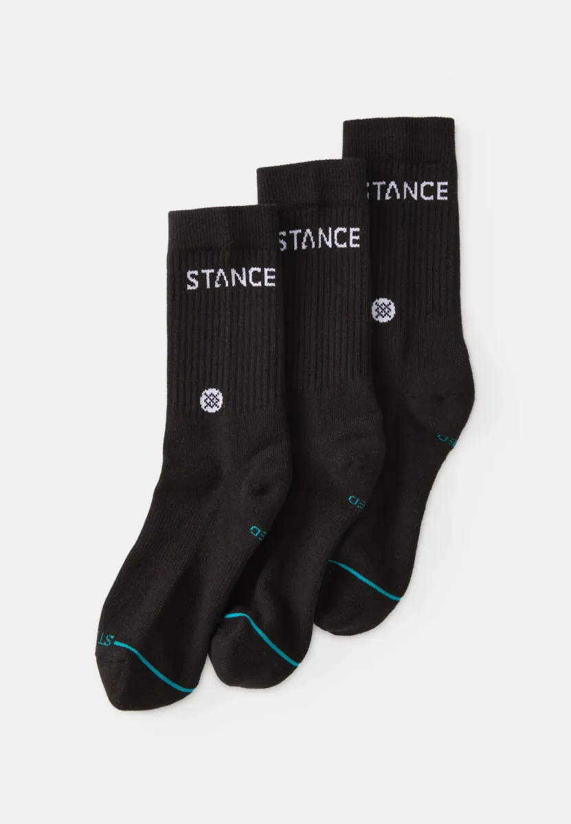 ORIGIN 3 PACK CREW UNISEX - Socken - black