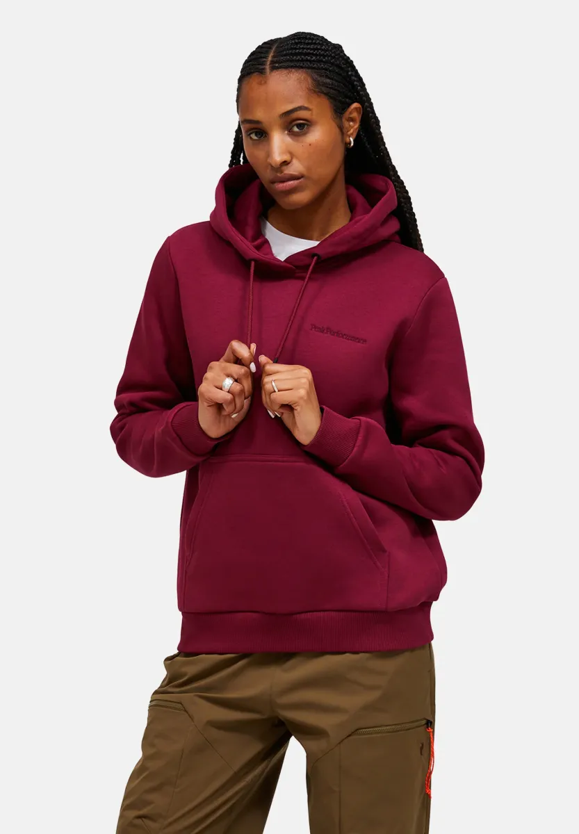 ORIGINAL SMALL LOGO - Kapuzenpullover - weinrot