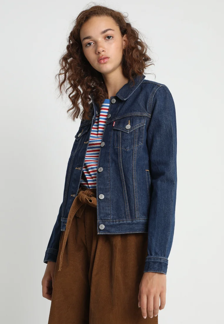 ORIGINAL TRUCKER - Jeansjacke - clean dark authentic
