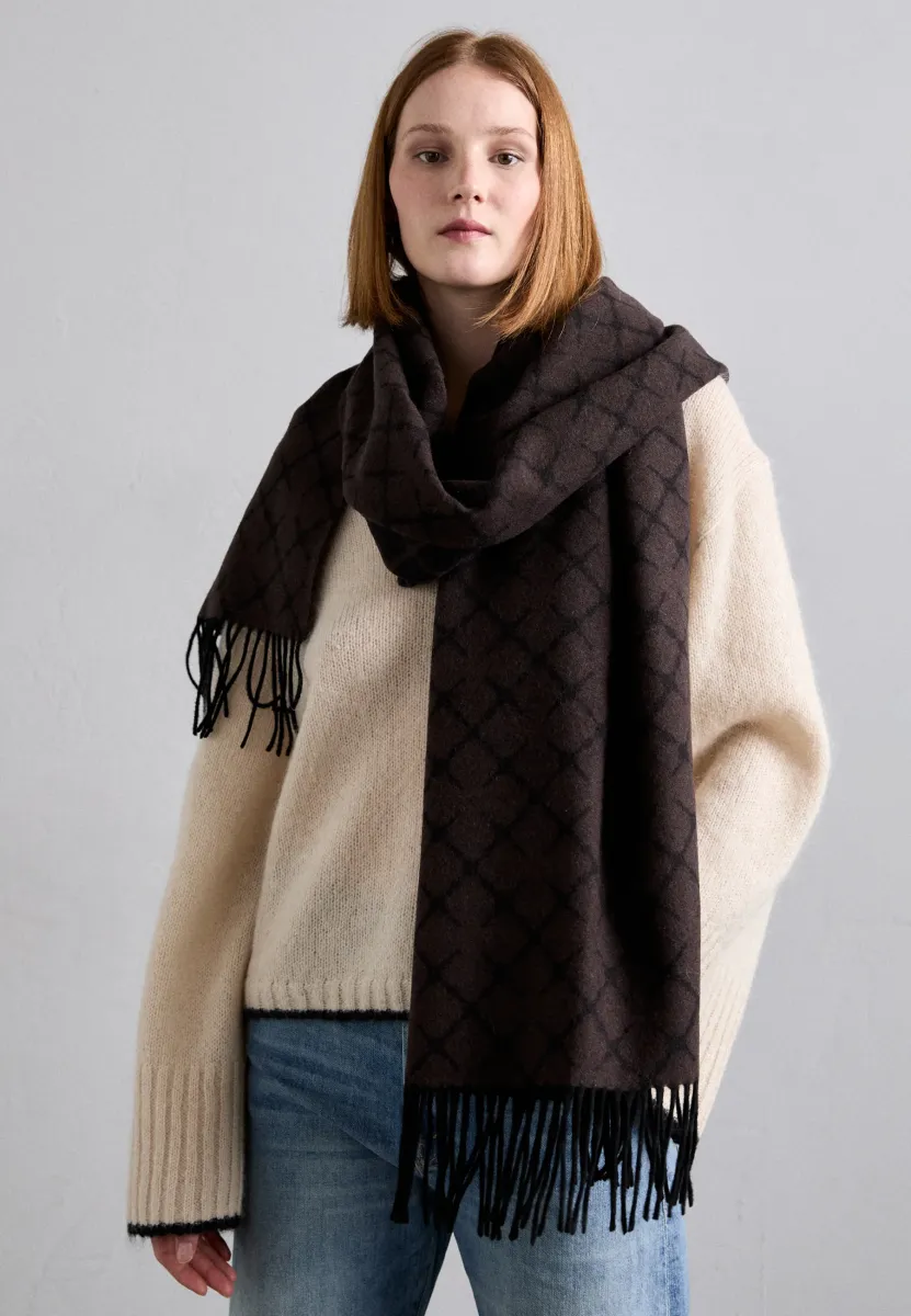 ORTEGA - Schal - dark chokolate