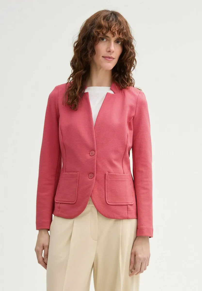 OTTOMAN STRUCTURE - Blazer - berry red