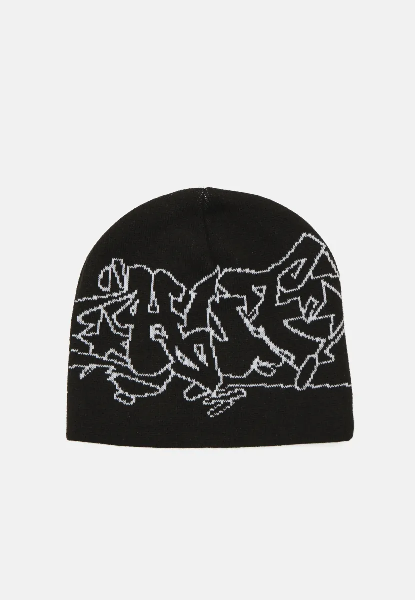 OUTLINES SKULL BEANIE UNISEX - Mütze - black