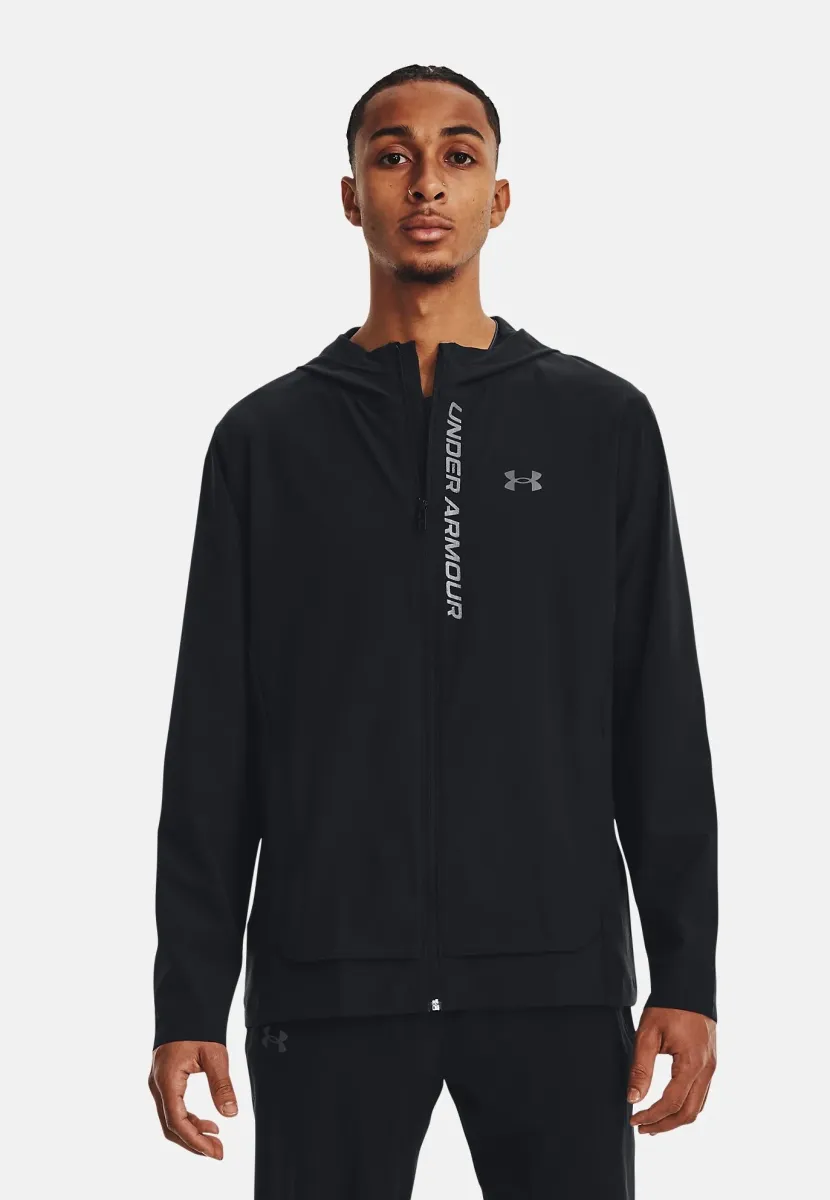OUTRUN THE STORM - Trainingsjacke - black jet gray reflective