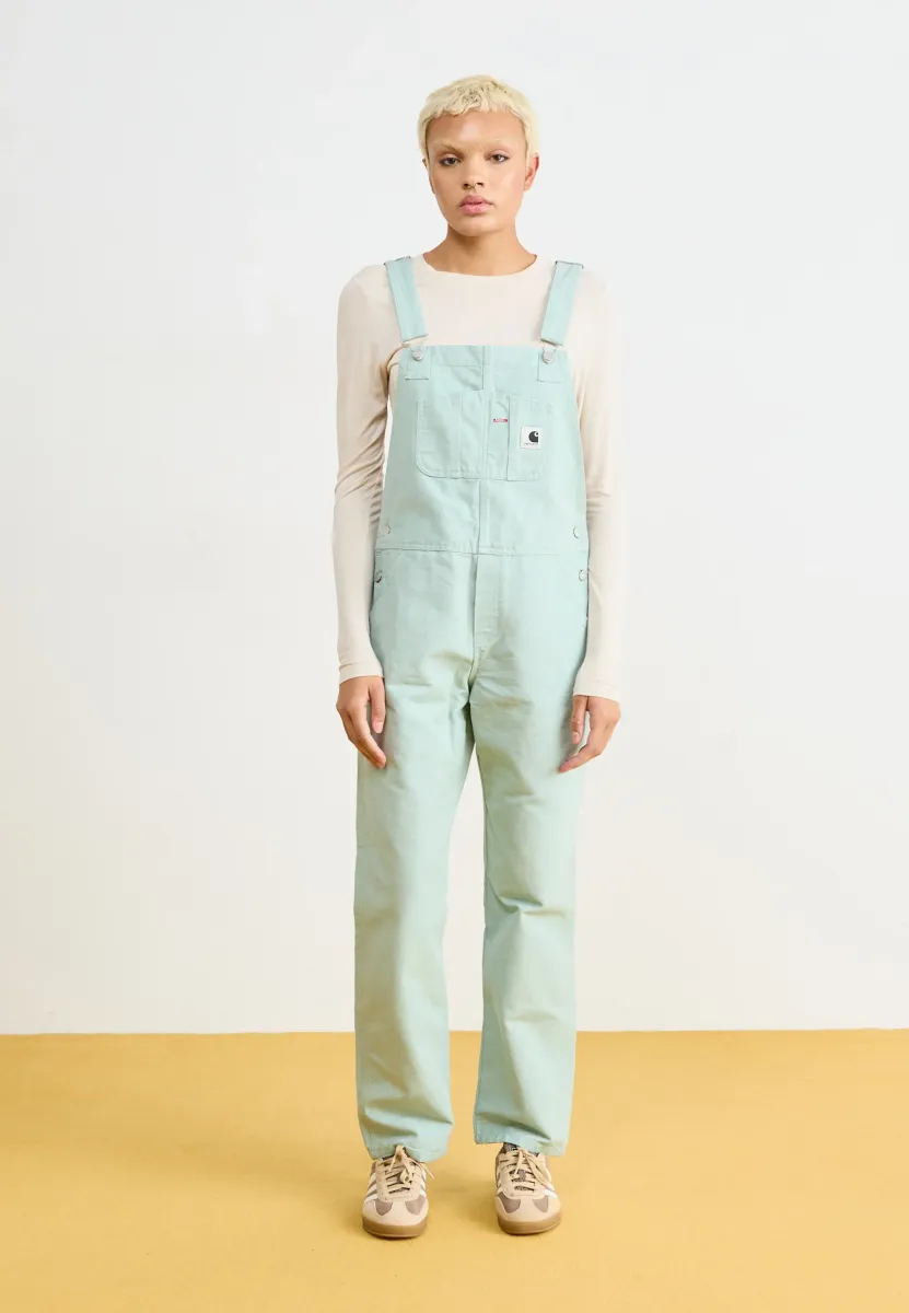 OVERALL - Latzhose - frosted green rinsed