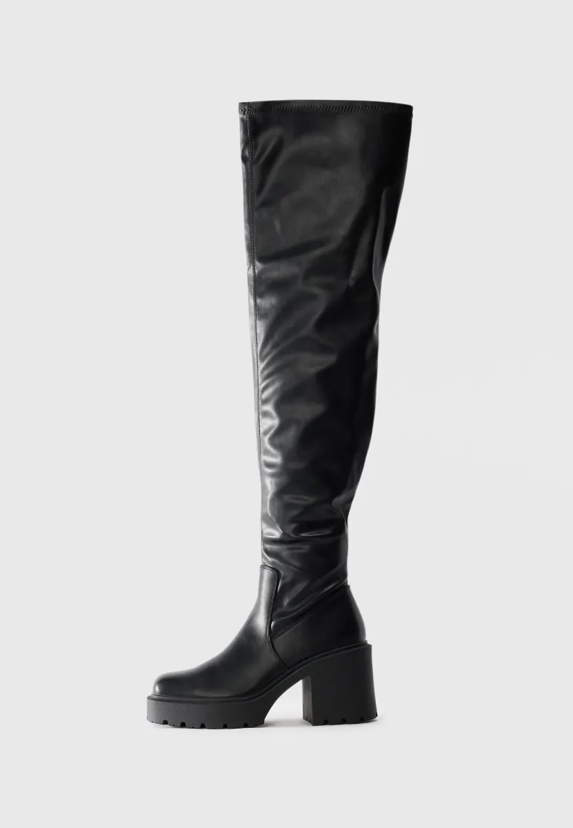 Overknees - black