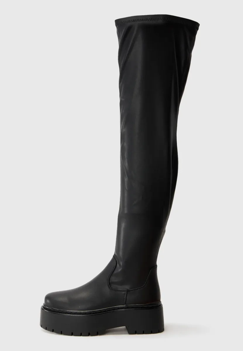Overknees - black