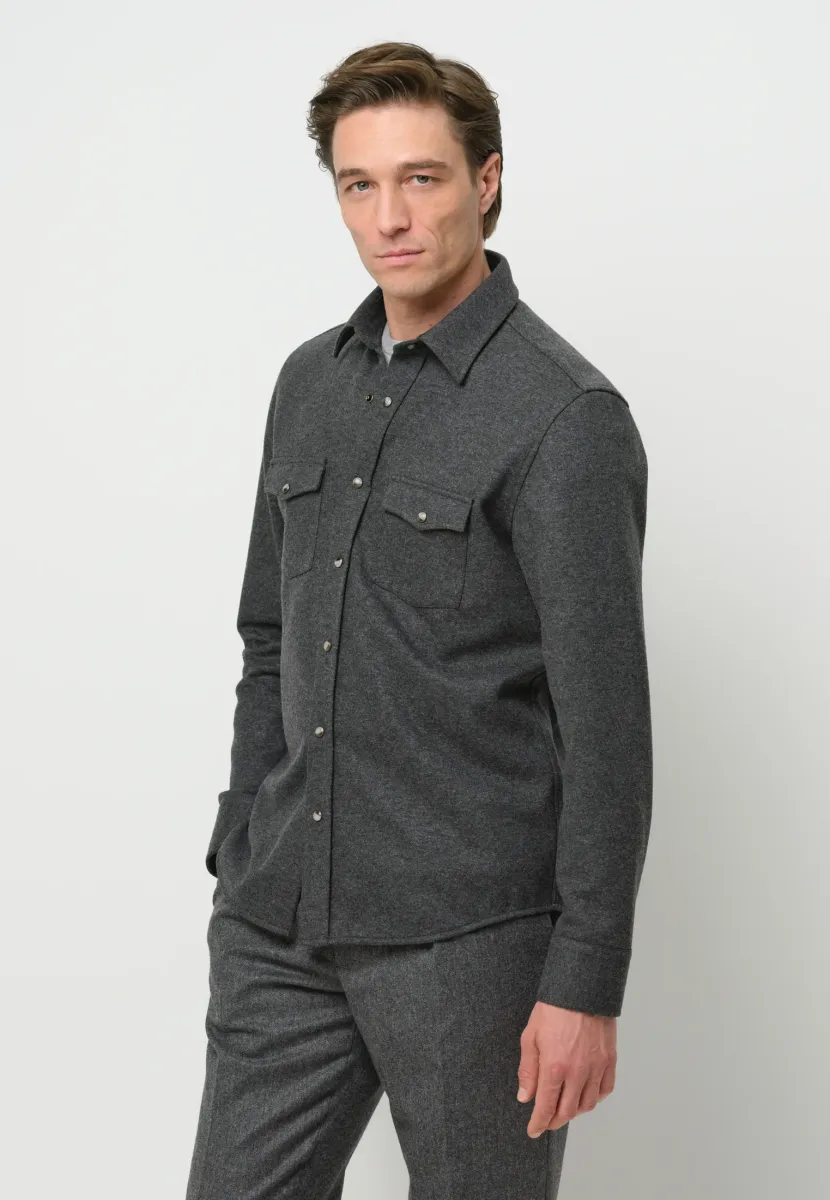 OVERSHIRT - Hemd - dark grey