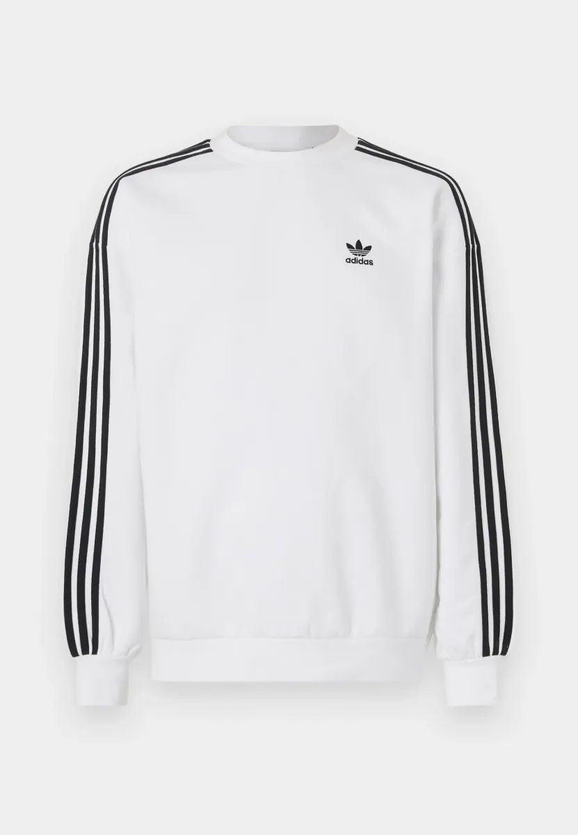 OVERSIZE CREW UNISEX - Sweatshirt - white/black