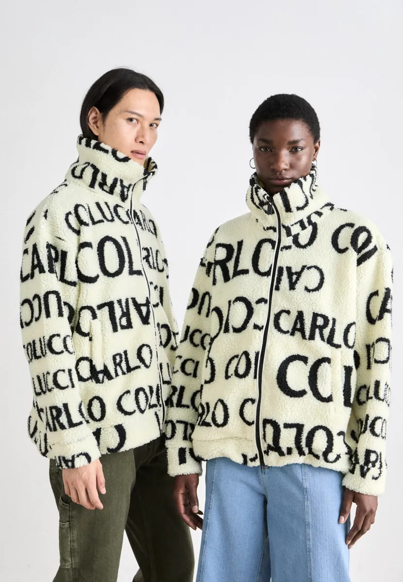 OVERSIZE UNISEX - Fleecejacke - white