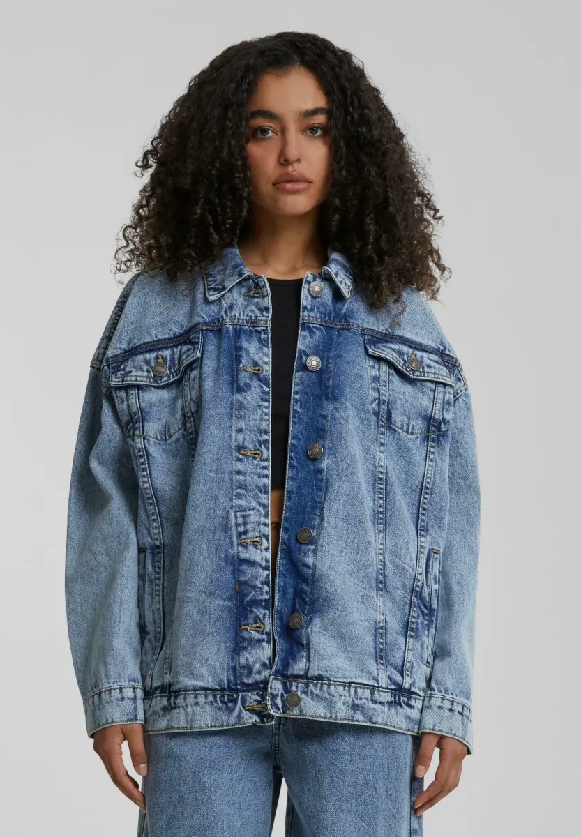 OVERSIZED 90‘S - Jeansjacke - tinted lightblue washed