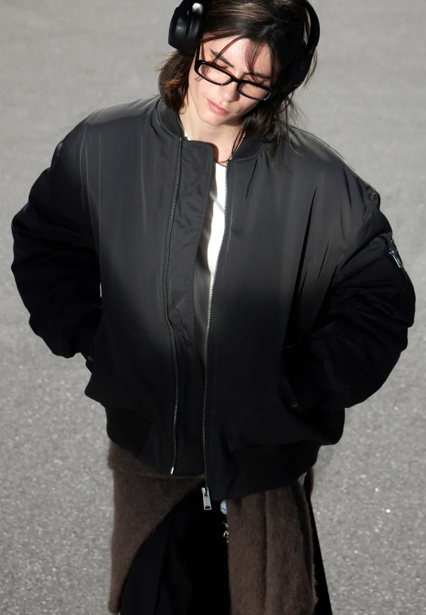 OVERSIZED - Bomberjacke - off black