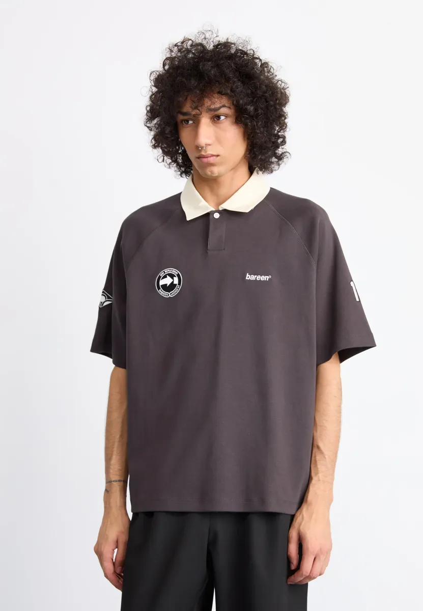 OVERSIZED - Poloshirt - black