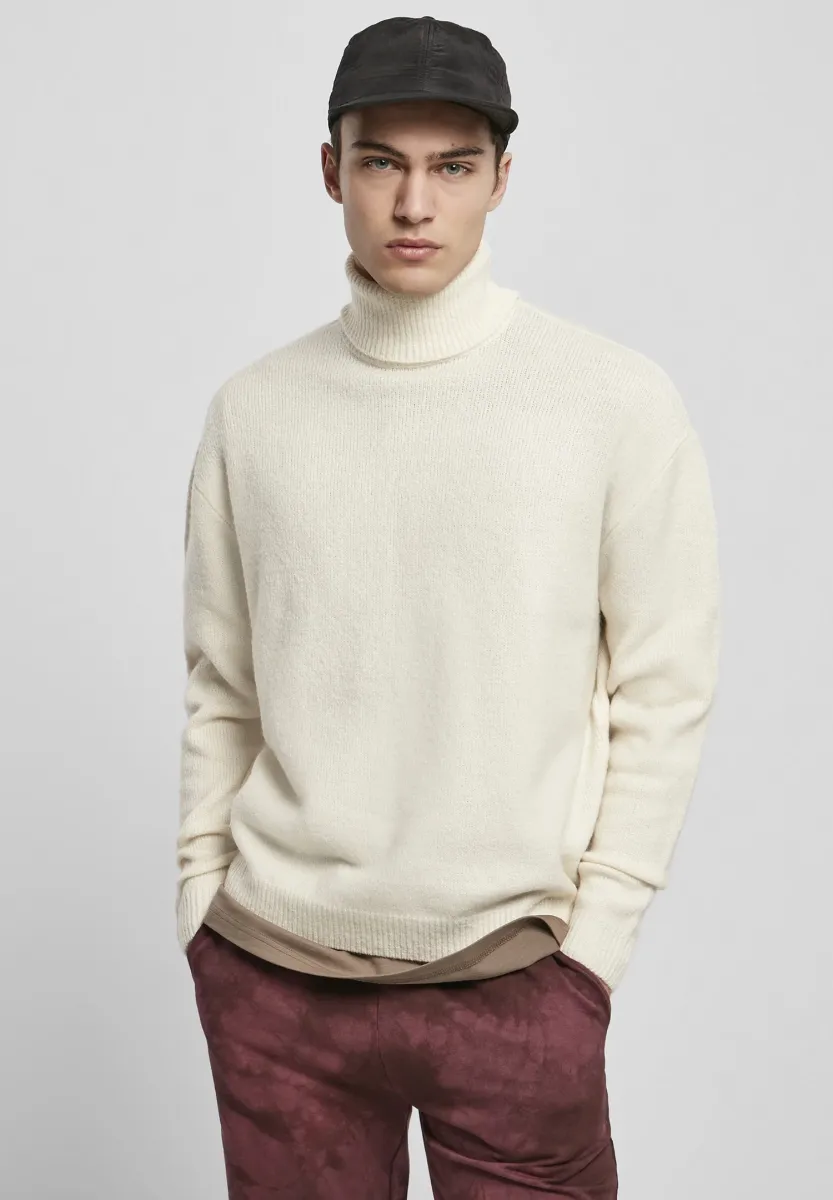 OVERSIZED ROLL NECK SWEATER - Strickpullover - whitesand