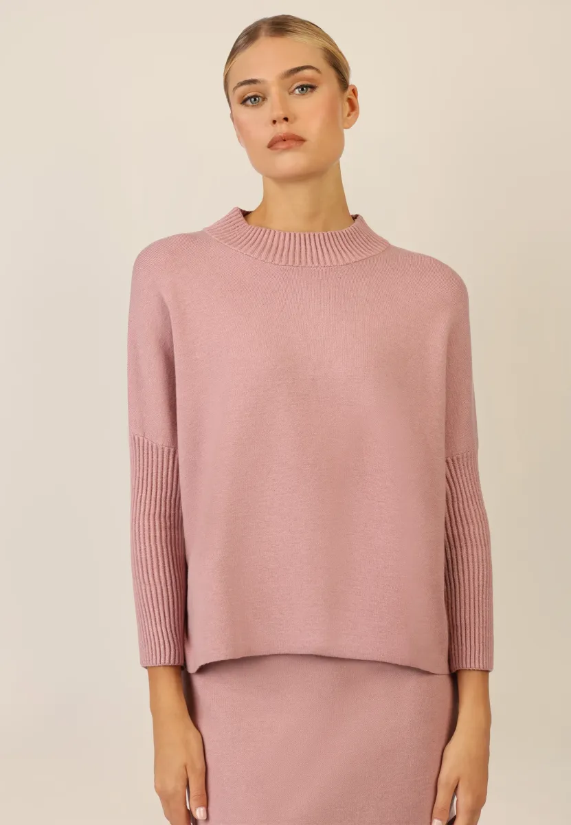OVERSIZED  - Strickpullover - mauve